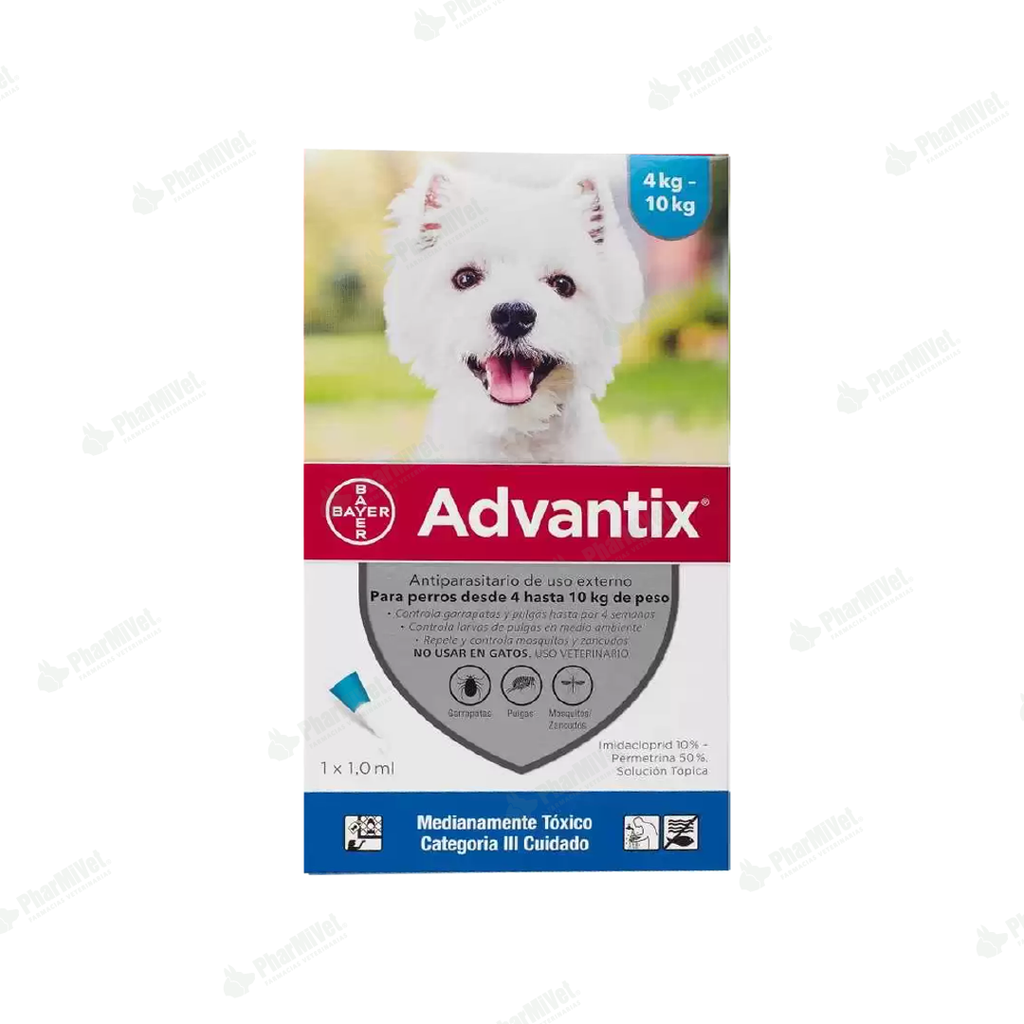 PIPETA ADVANTIX 1X 1.0 ML (4-10 KG)