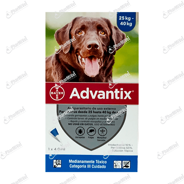 PIPETA ADVANTIX 1X 4.0 ML (25 - 40 KG)