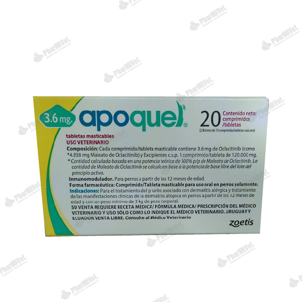 APOQUEL 3.6 MG X 20 TAB