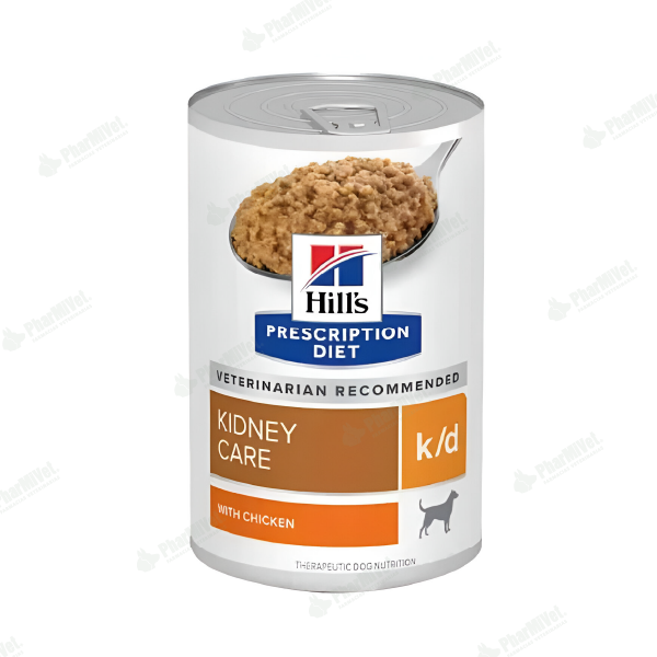 HILL'S PD CANINE K/D POLLO 13 OZ - CUIDADO DE RIÑÓN 368.54 GR