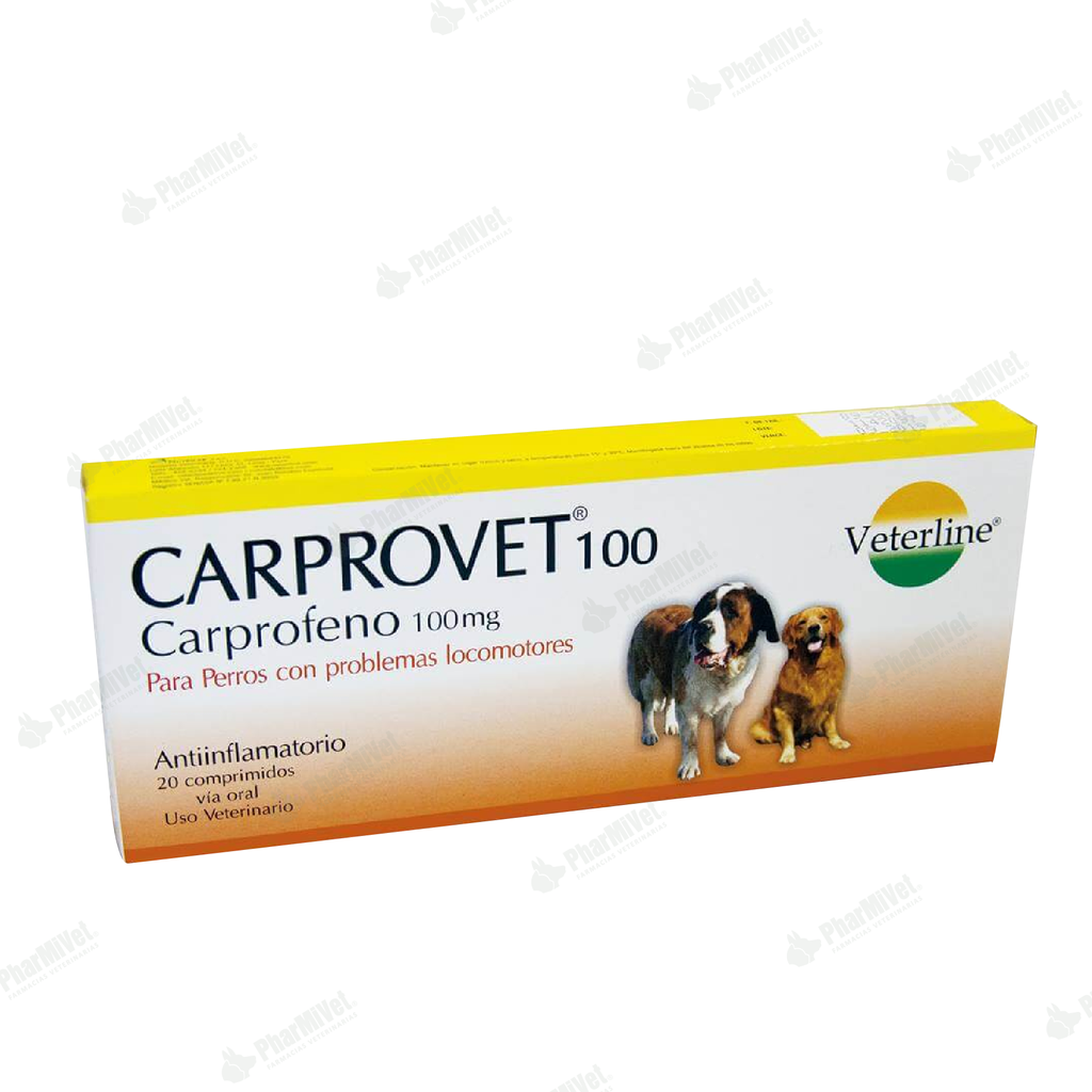 CARPROVET 100 MG X 20 TAB