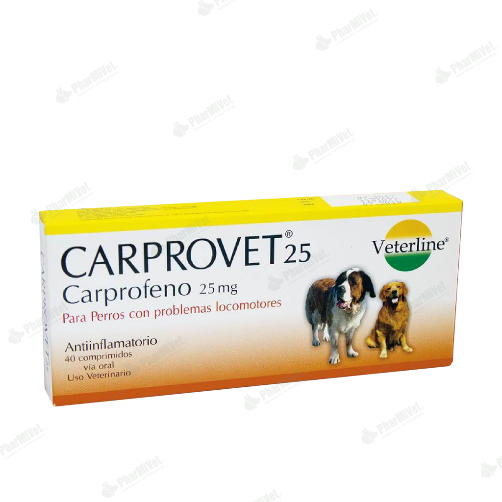 CARPROVET 25 MG X 40 TAB