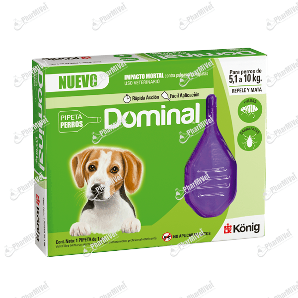 PIPETA DOMINAL SPOT-ON 1.0 ML 5 - 10 KG