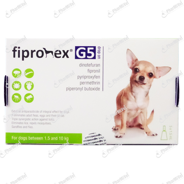 PIPETA FIPRONEX G5 X 1.5 ML DE 1.5 A 10 KG.POR UND