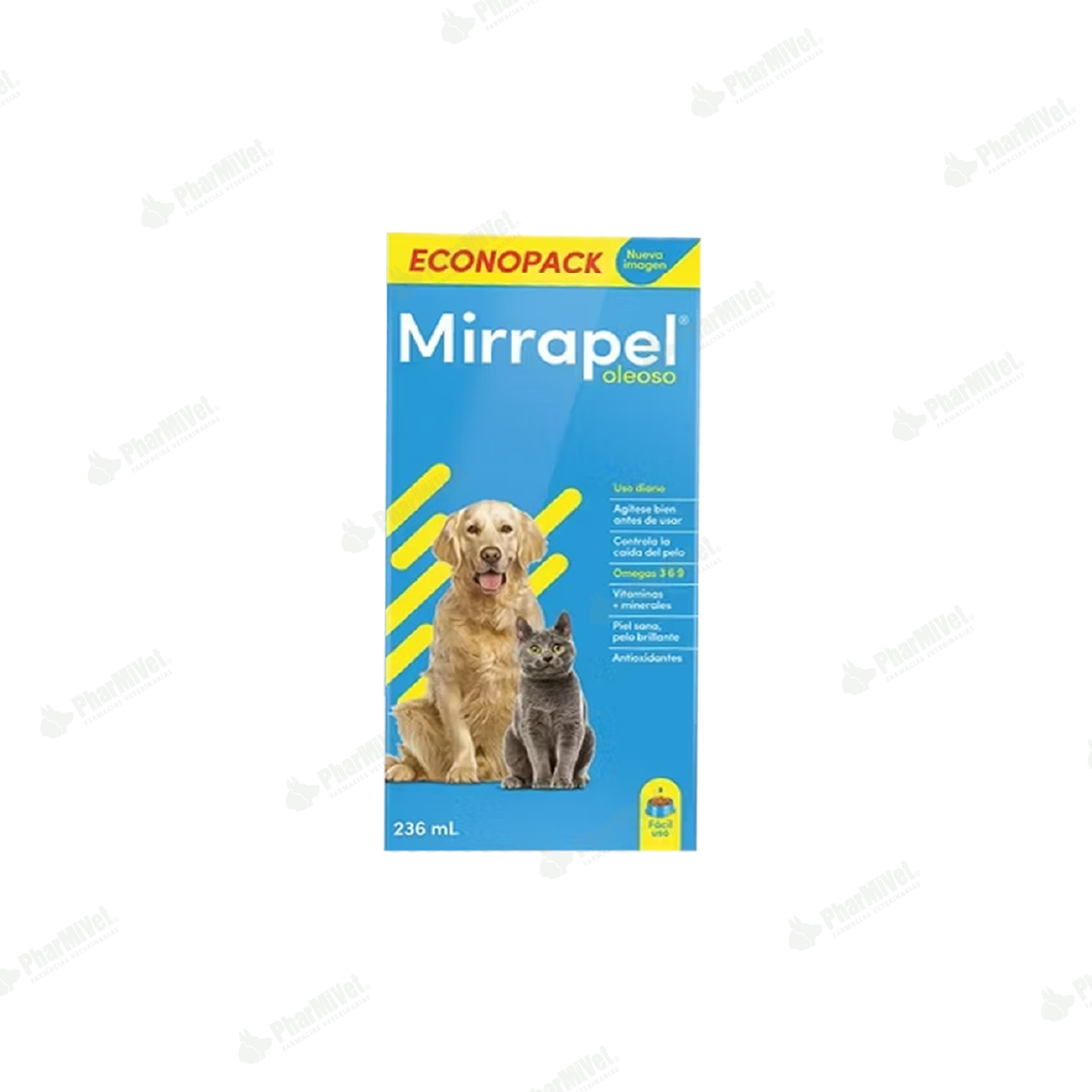 MIRRAPEL JARABE PARA PERROS Y GATOS X 236 ML