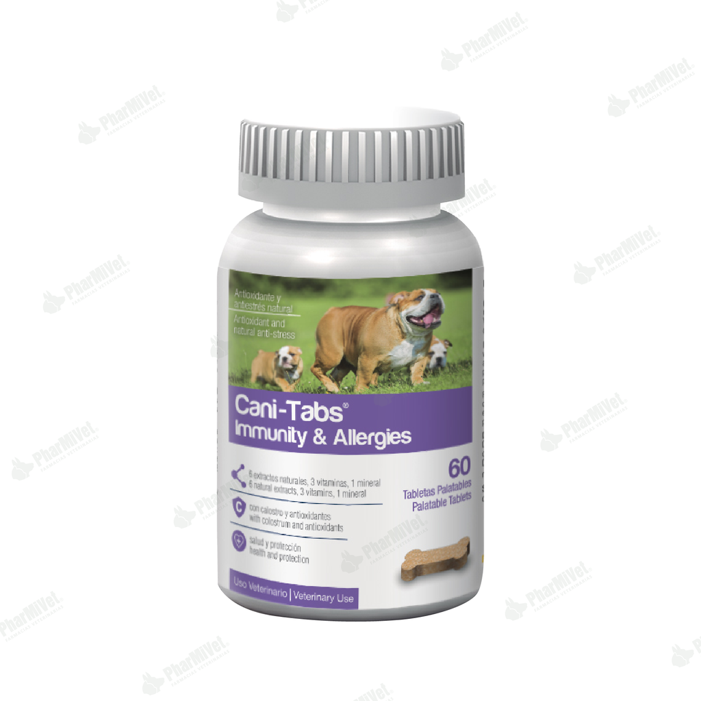 CANI-TABS INMUNITY Y ALLERGIES X 60 TAB