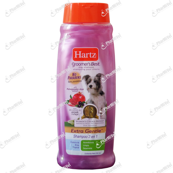 SHAMPOO HARTZ GROOMERS BEST 3 EN 1 X 532 ML