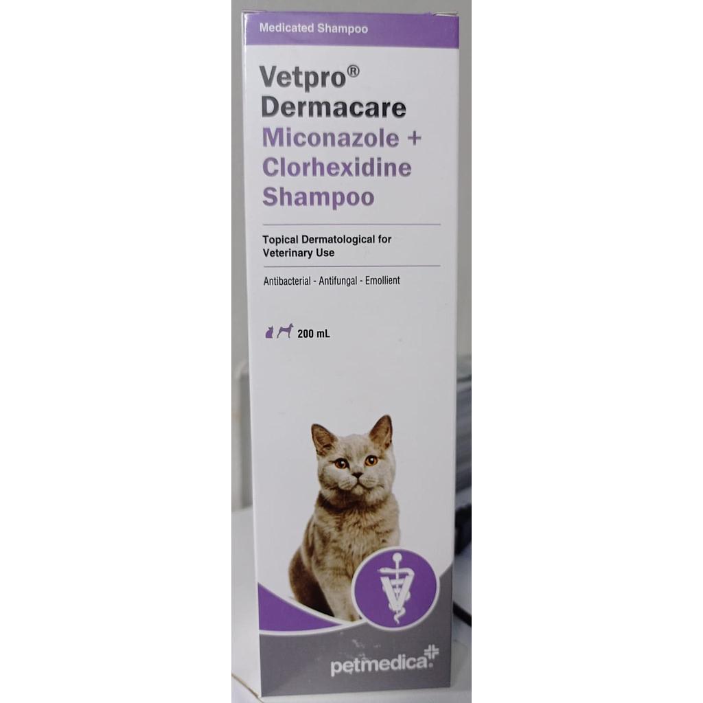 VETPRO DERMACARE SHAMPOO MICONAZOLE+CLORHEXIDINE X 200 ML