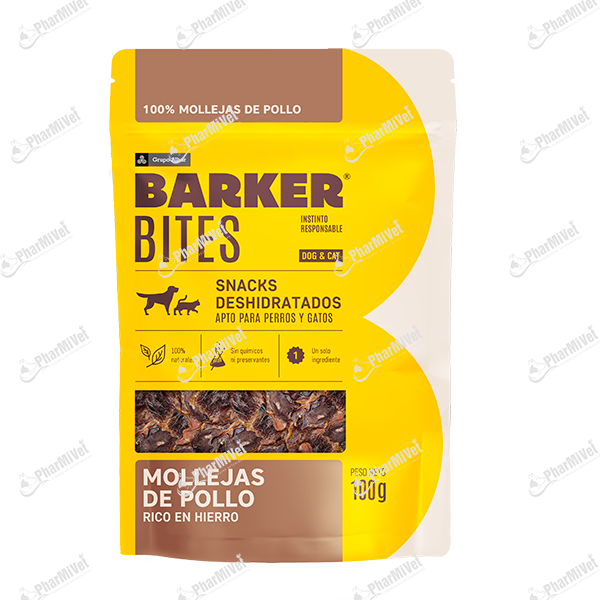 BARKER BITES MOLLEJAS DE POLLO X 100 GR