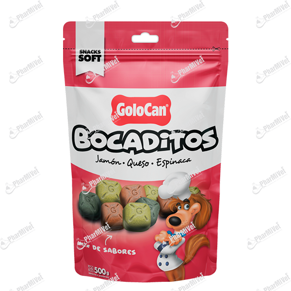 GOLOCAN BOCADITOS JAMON QUESO Y ESPINACA X 500 GR