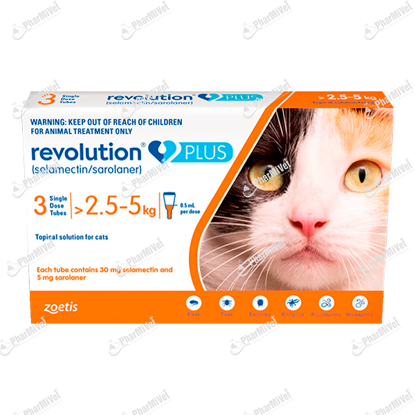 PIPETA REVOLUTION PLUS X 0.5 ML 2.5 - 5 KG X UND