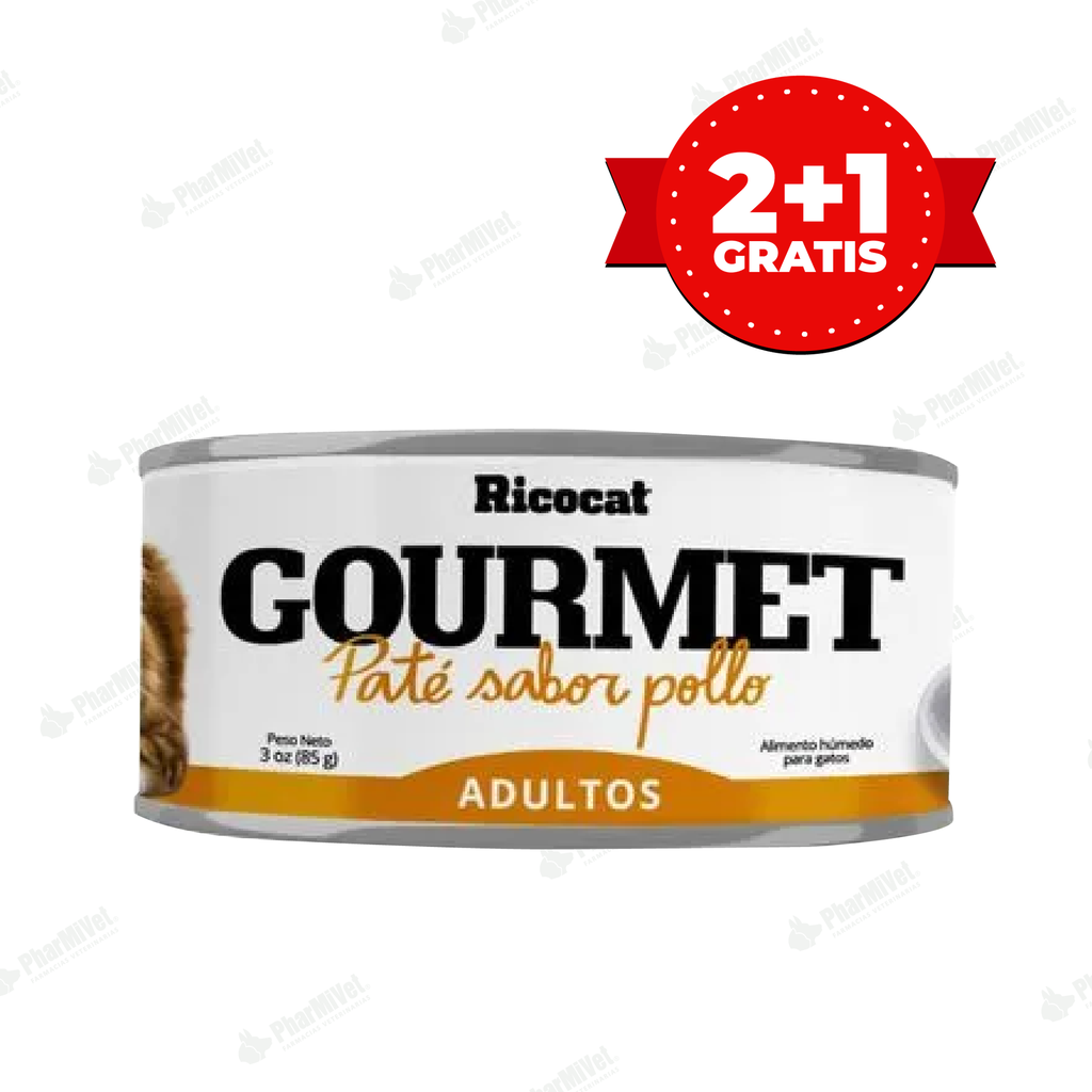 RICOCAT GOURMET ADULTO PATE POLLO X 3 OZ