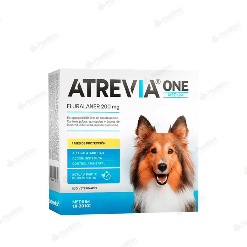 ATREVIA ONE MEDIUM DE 10 - 20 KG X 4 TAB