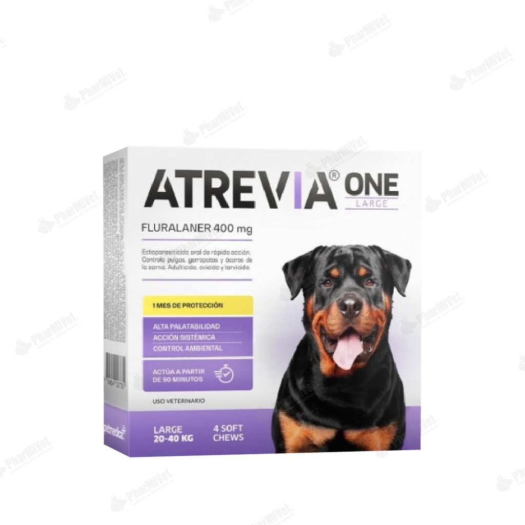 ATREVIA ONE LARGE DE 20 - 40 KG X 4 TAB