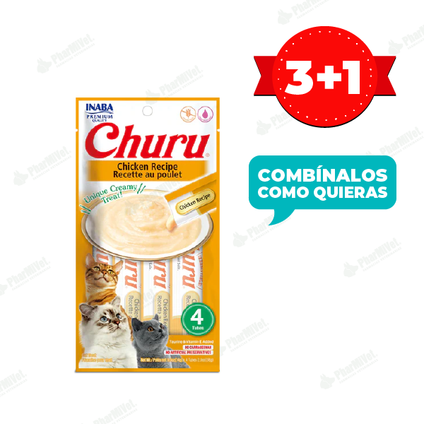 CHURU CHICKEN RECIPE RECETTE X 4 TUBOS (603)