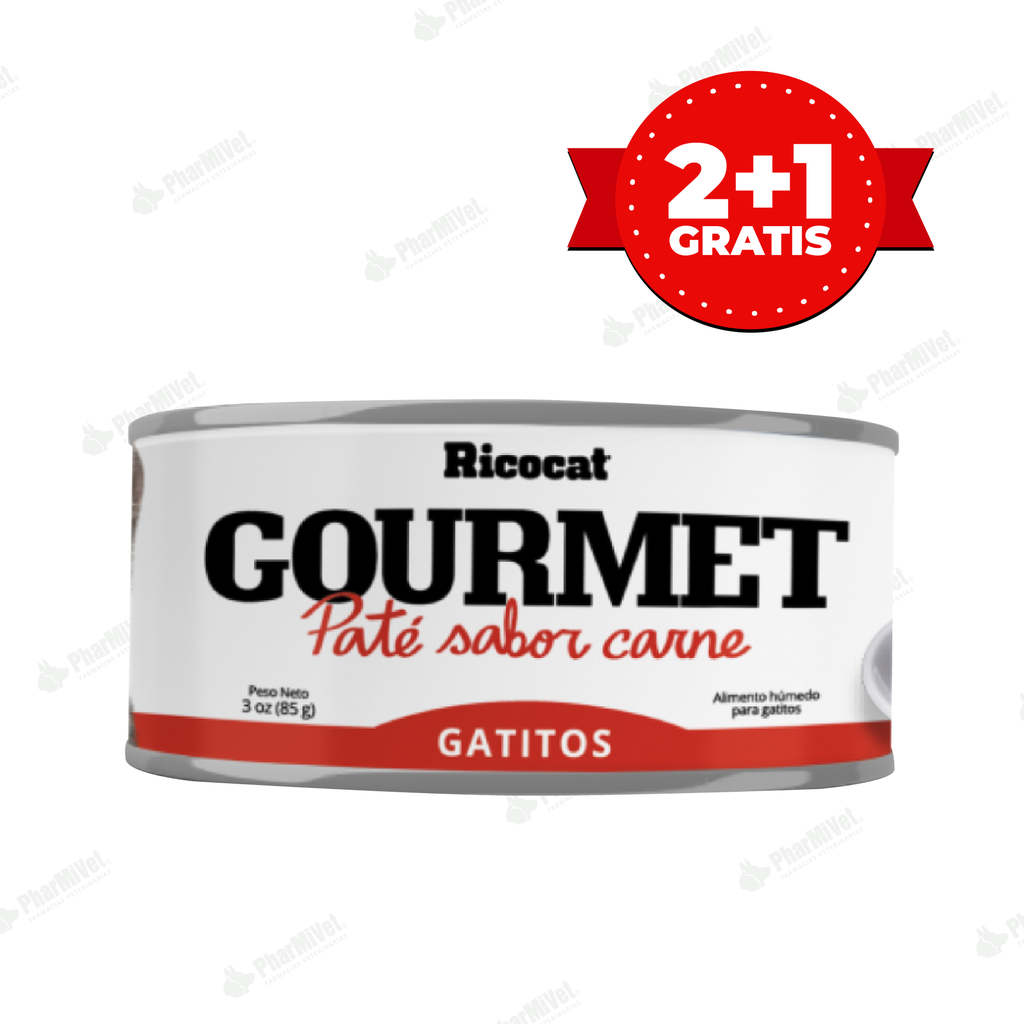 RICOCAT GOURMET CACHORRO PATE CARNE X 3 OZ