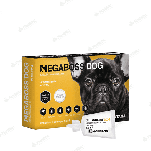 PIPETA MEGABOSS DOG SPOT ON 1.6 ML (4 - 10  KG)