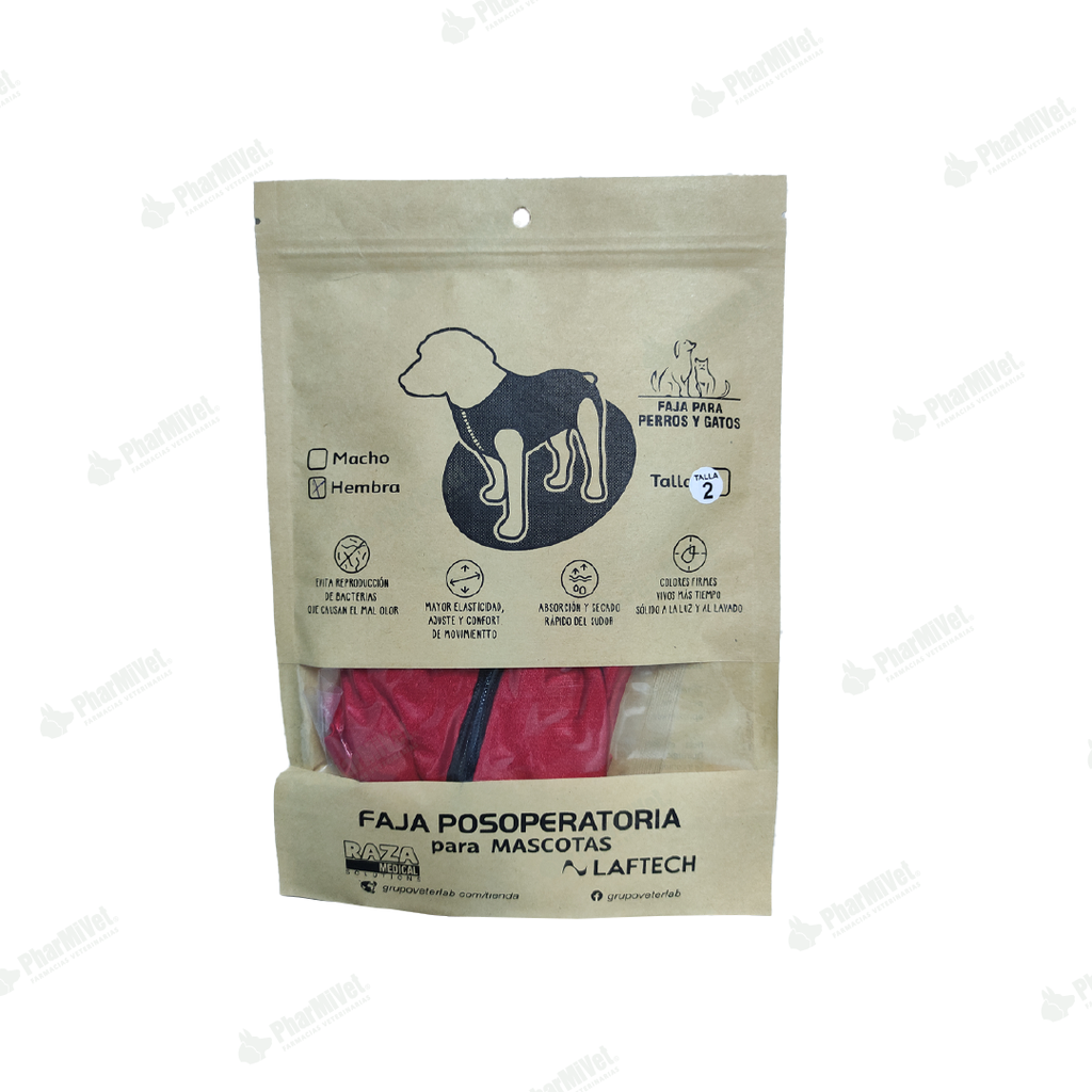 FAJA POSOPERATORIA HEMBRA TALLA 2 (2.5-3.5 KG)