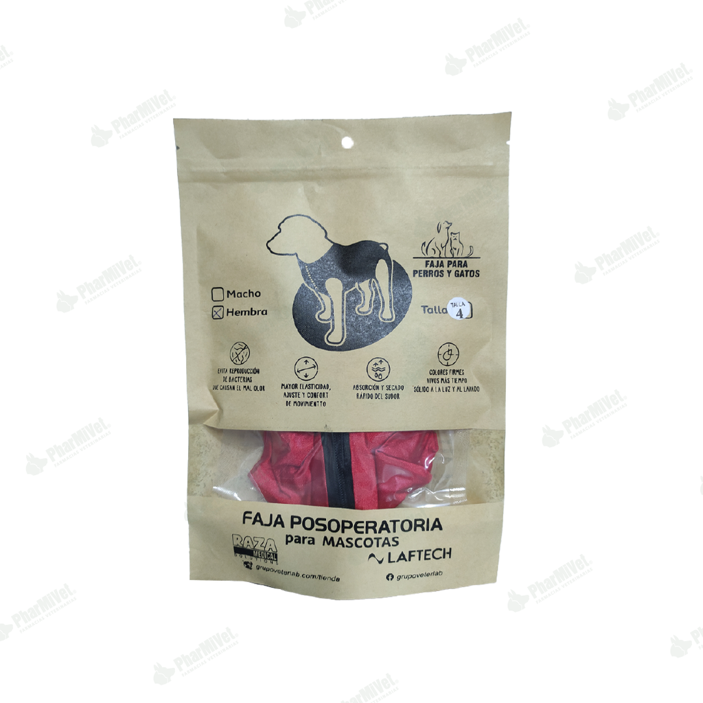 FAJA POSOPERATORIA HEMBRA TALLA 4 (4.5-6 KG)