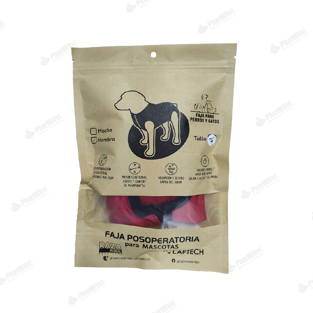 FAJA POSOPERATORIA HEMBRA TALLA 7 (10-14 KG)