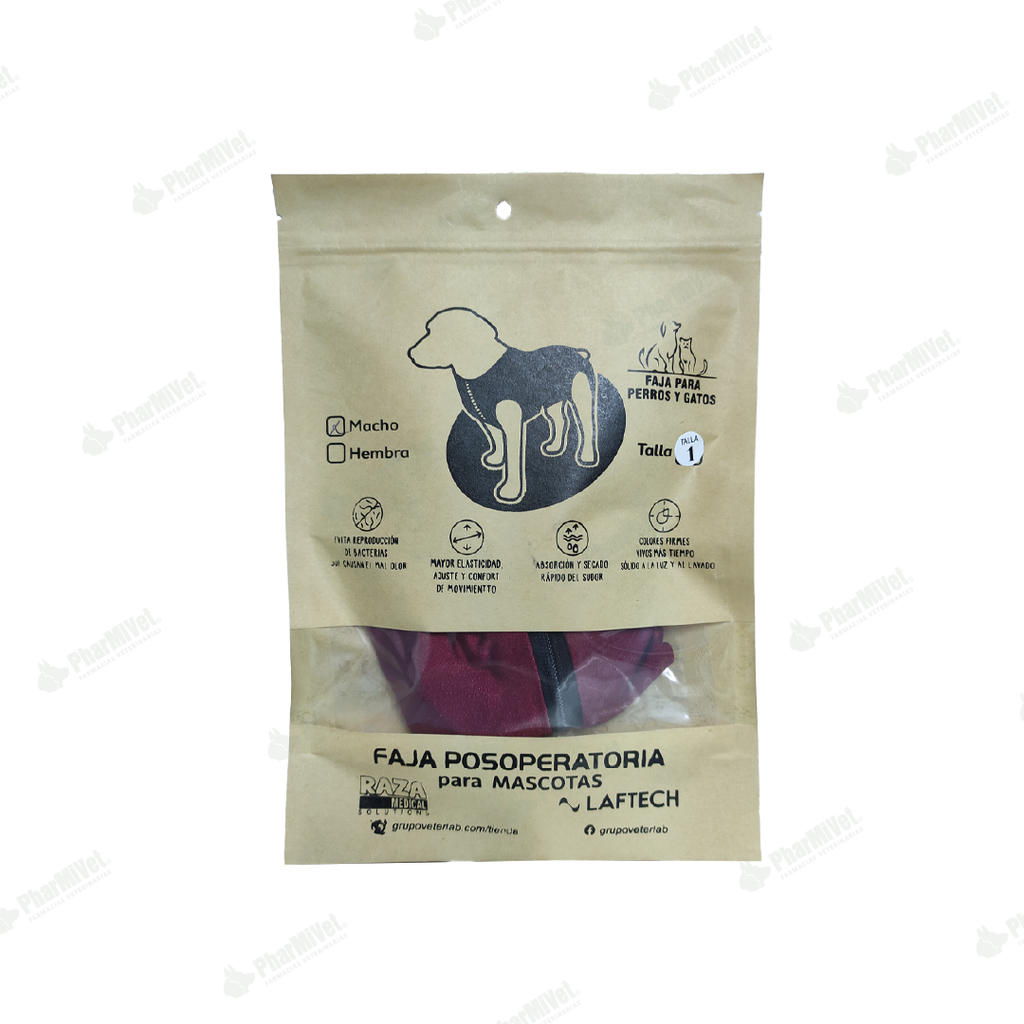 FAJA POSOPERATORIA MACHO TALLA 1 (1.5-2.5 KG)