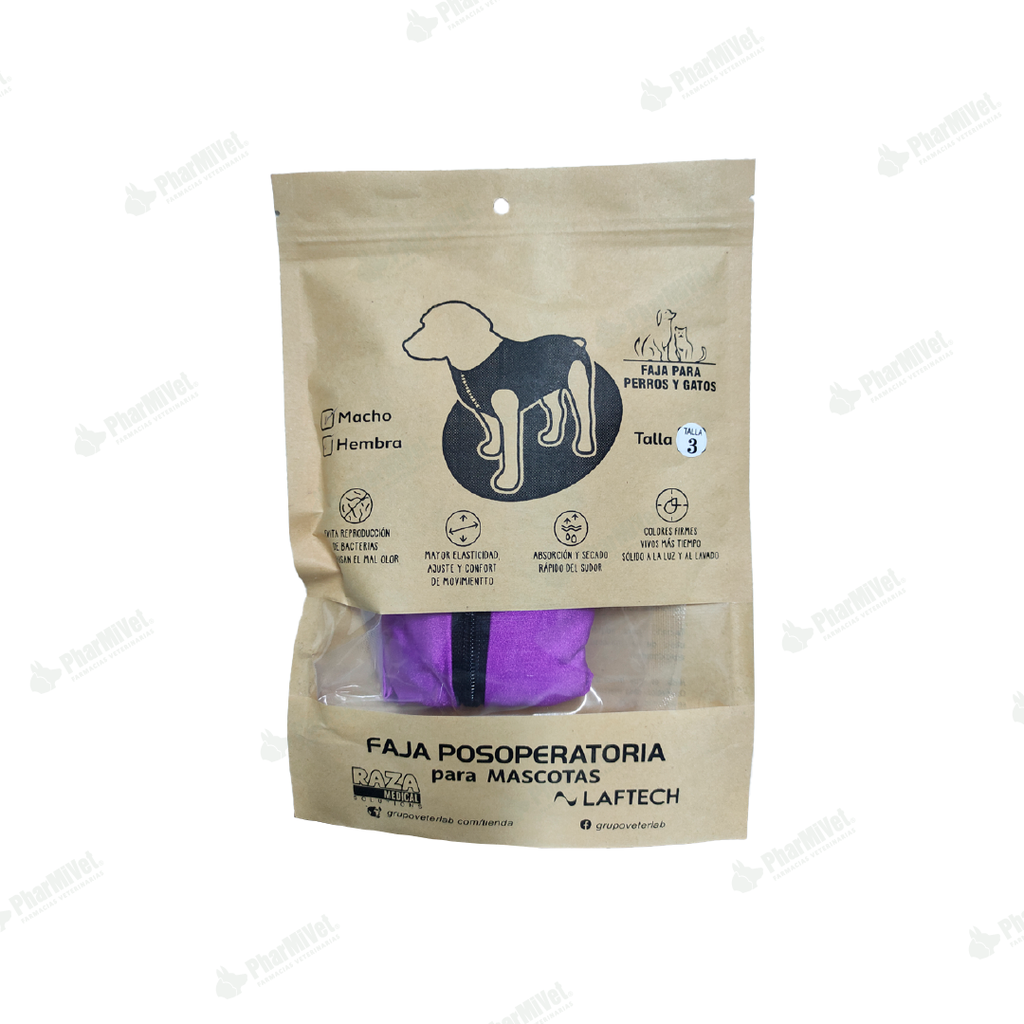 FAJA POSOPERATORIA MACHO TALLA 3 (3.5-4.5 KG)