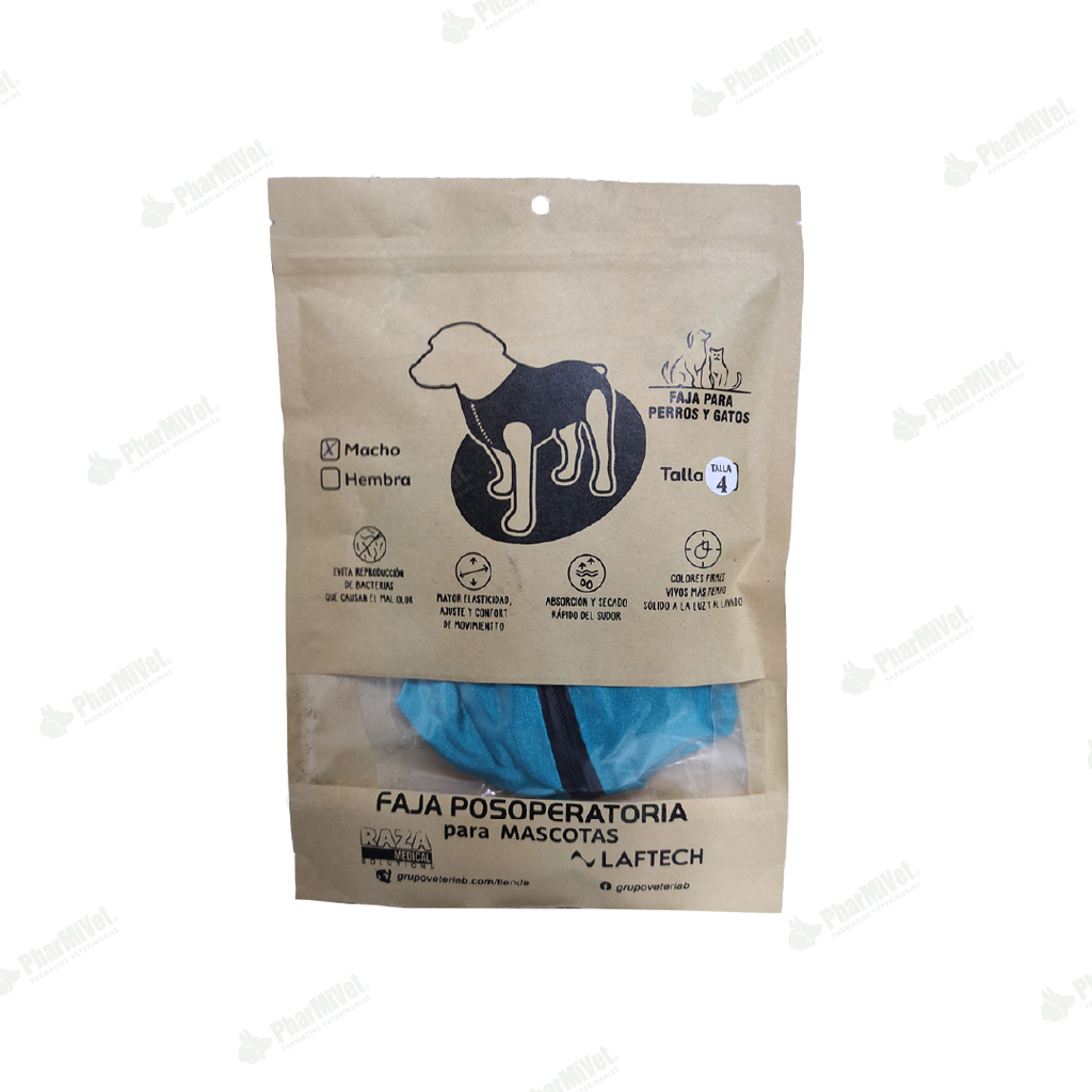 FAJA POSOPERATORIA MACHO TALLA 4 (4.5-6 KG)