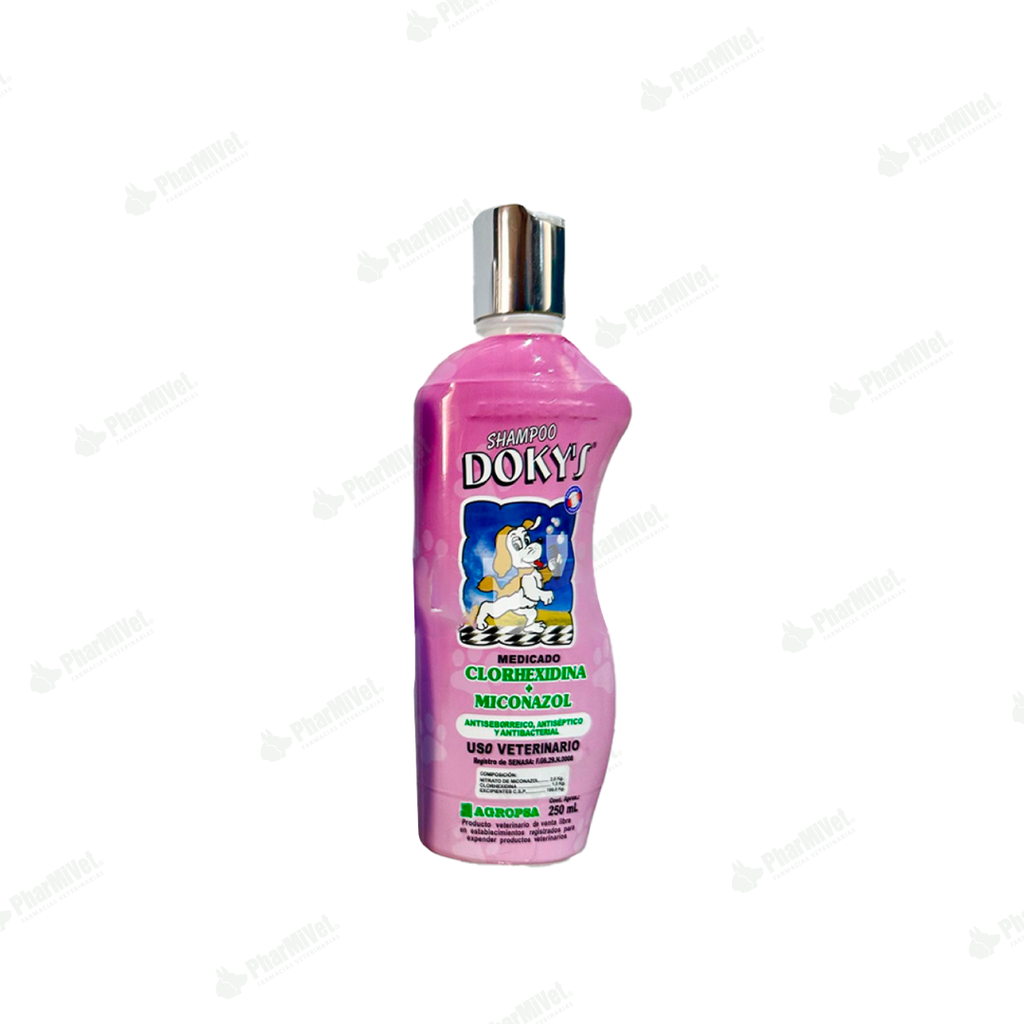 SHAMPOO DOKYS MEDICADO CLORHEXIDINA + MICONAZOL X 250 ML