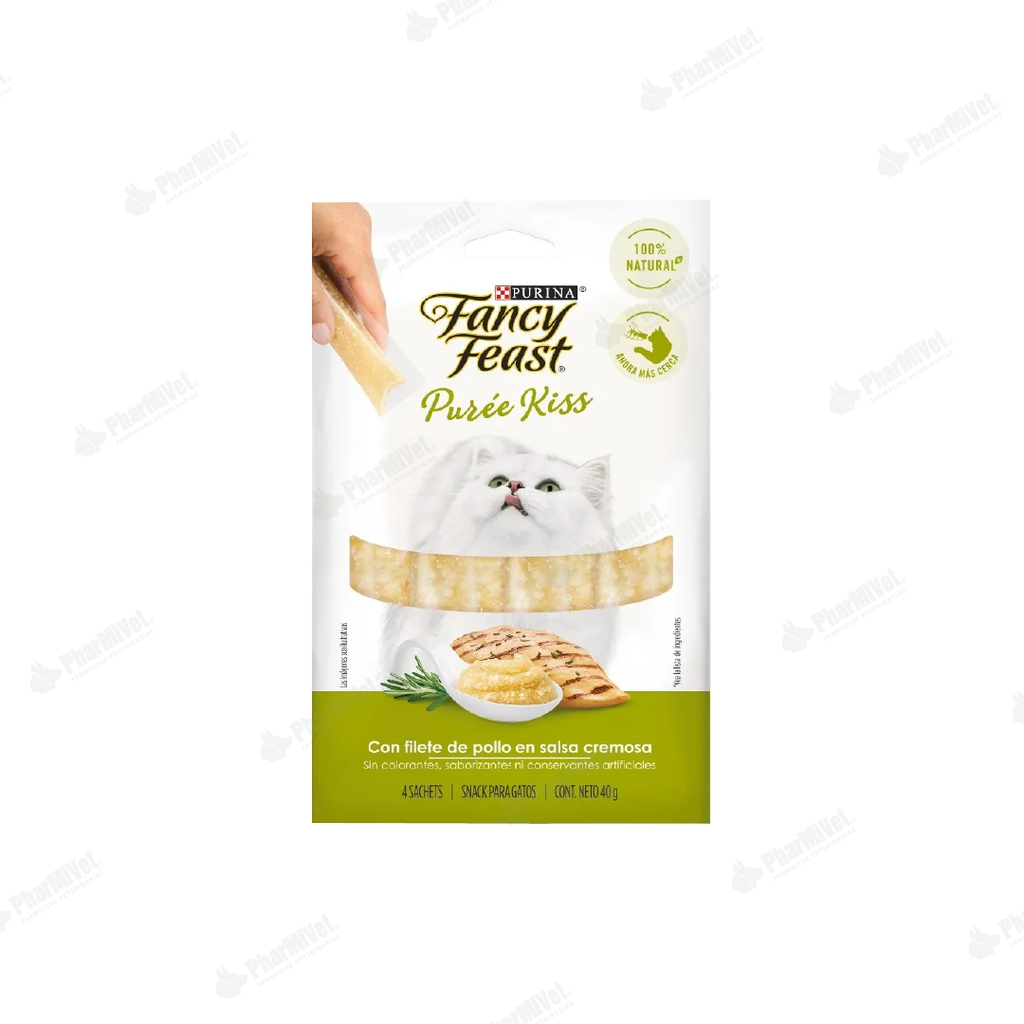 FANCY FEAST KISS FILETE DE POLLO X 4 TUBOS