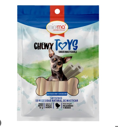 SNACK CHEWY TOYS RAZA MINI Y PEQUEÑA  X 65 GR