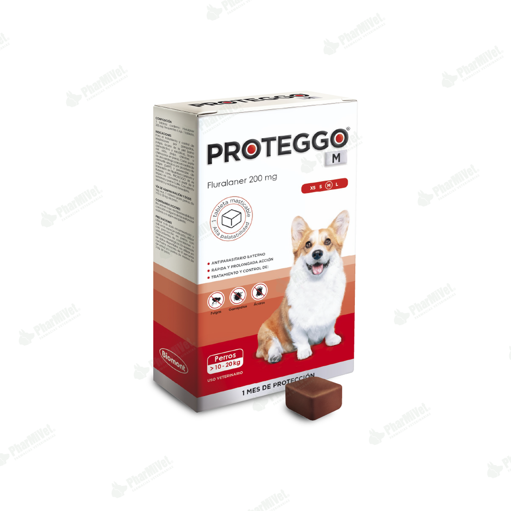 PROTEGGO 1M 200 MG DE 10 -20 KG