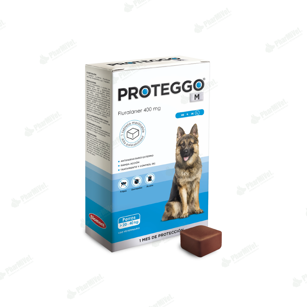 PROTEGGO 1M 400 MG DE 20 - 40 KG