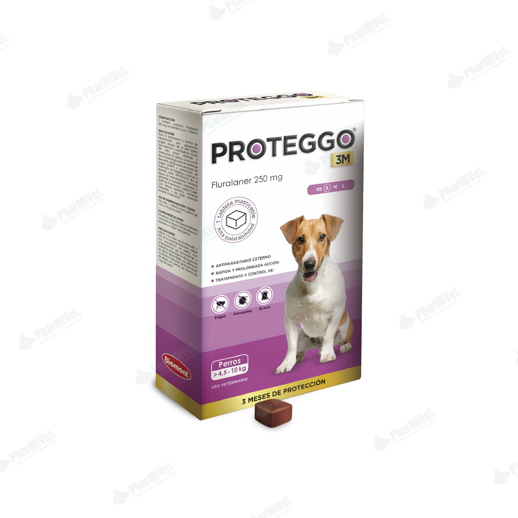 PROTEGGO 3M 250 MG DE 4.5 -10 KG