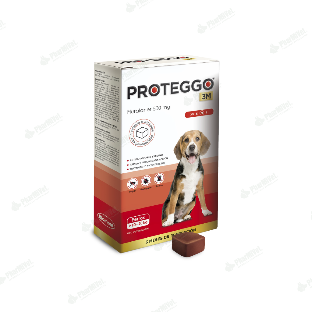 PROTEGGO 3M 500 MG DE 10 -20 KG