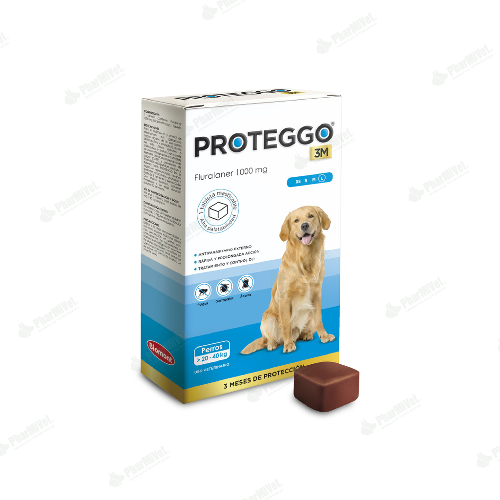 PROTEGGO 3M 1000 MG DE 20 - 40 KG