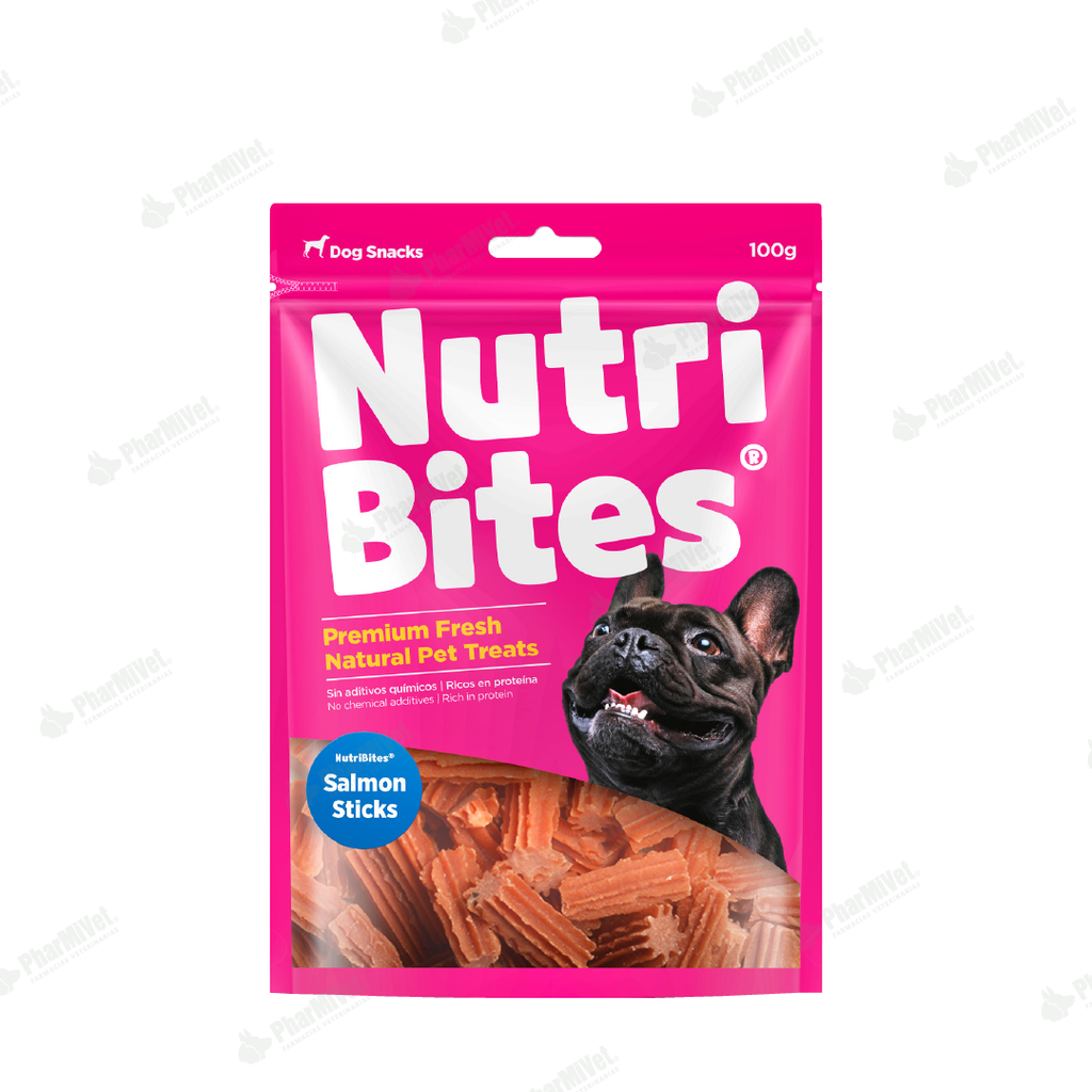 NUTRIBITES SALMON STICKS X 100 GR