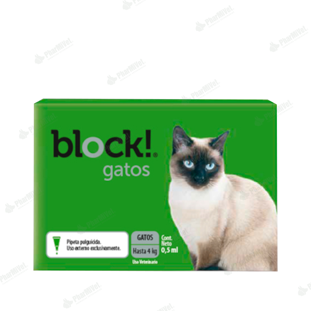 BLOCK GATOS (0.5 ML) HASTA 4 KG