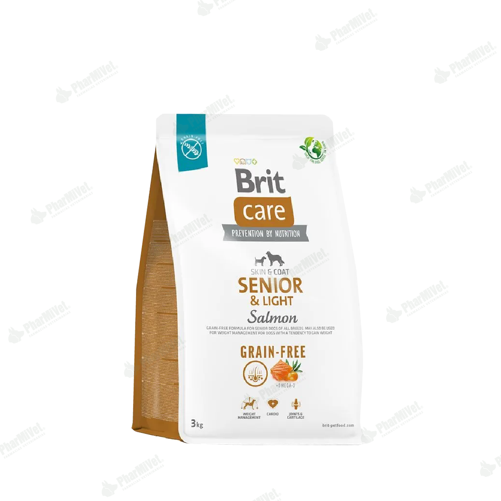 BRIT CARE SENIOR &amp; LIGHT SALMON GRAIN-FREE X 3 KG