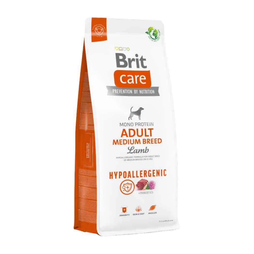 BRIT CARE ADULT MEDIUM BREED LAMB HYPOALLERGENIC X 3 KG