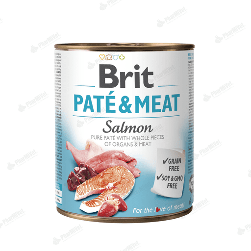 BRIT PATE &amp; MEAT SALMON X 400 GR