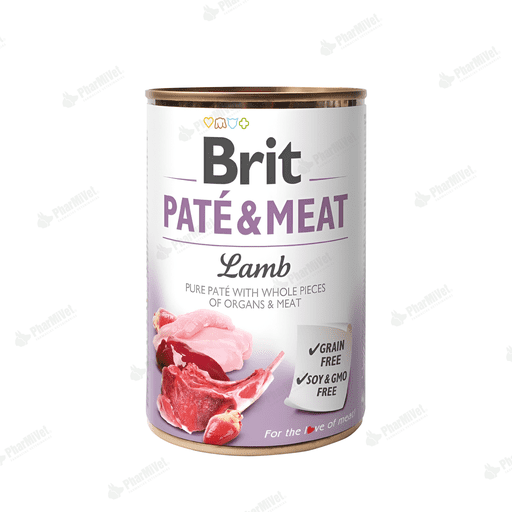 BRIT PATE &amp; MEAT LAMB X 400GR