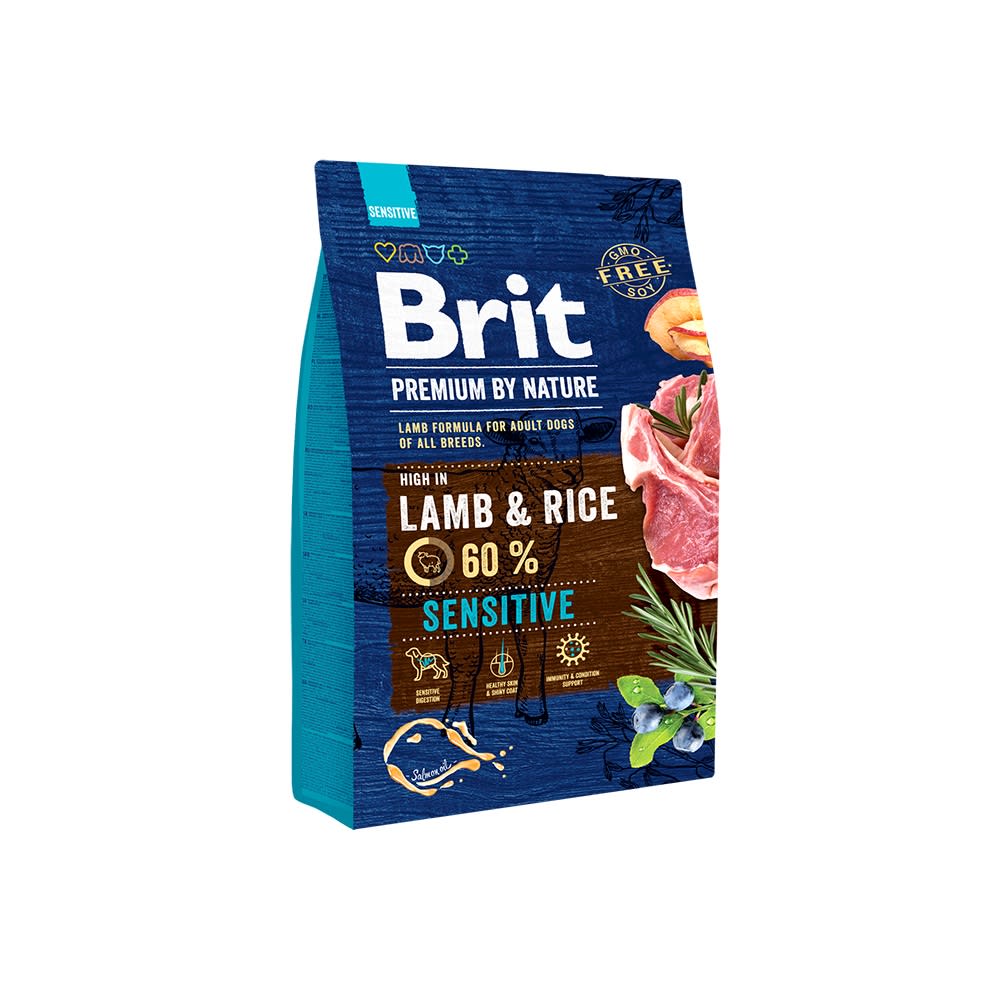 BRIT PREMIUM BY NATURE LAMB &amp; RICE SENSITIVE X 3 KG