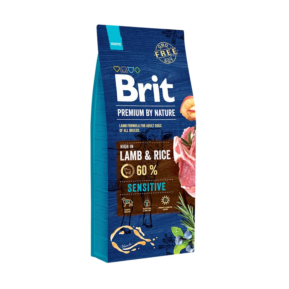 BRIT PREMIUM BY NATURE LAMB &amp; RICE SENSITIVE X 15 KG