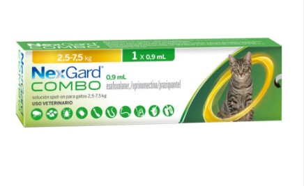 NEX GARD COMBO CAT X 0.9 ML (2.5-7.4 KG)