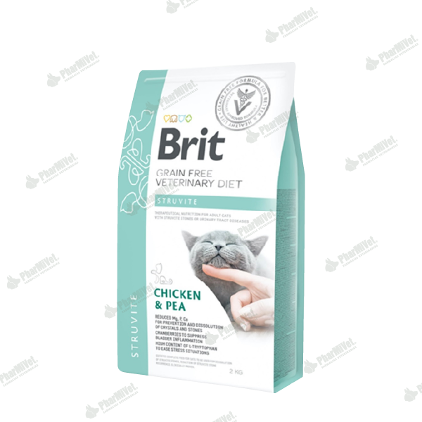 BRIT GF VET DIETS CAT STRUVITE X 2 KG