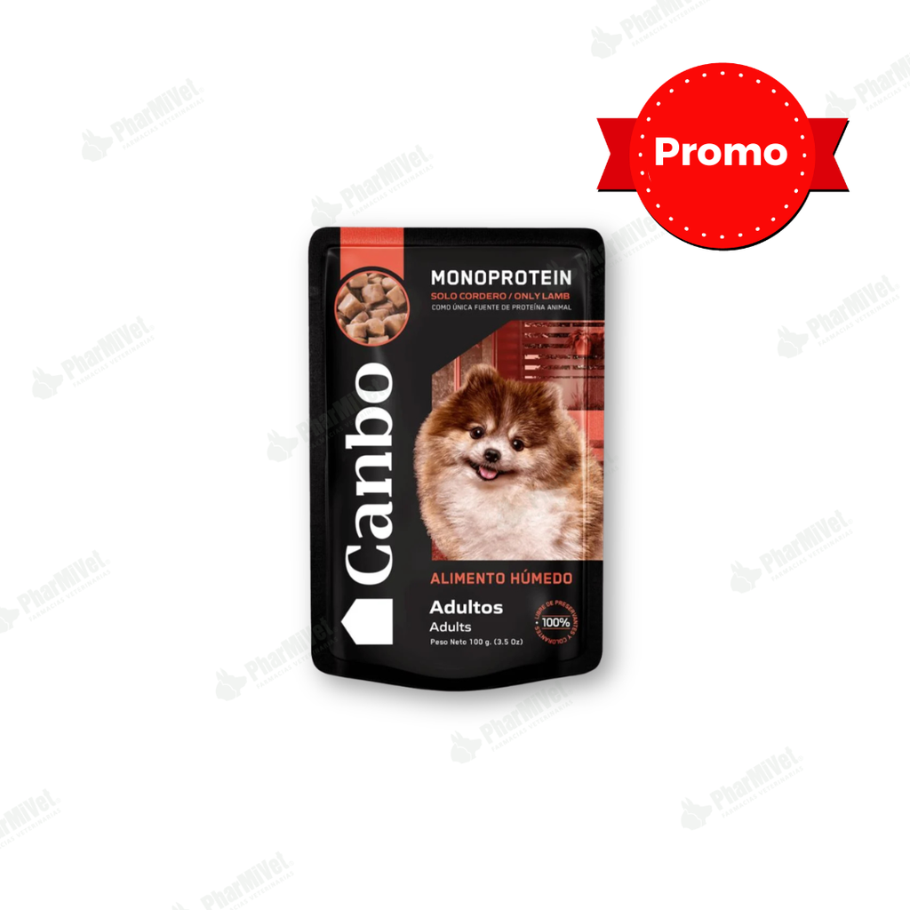 PROMO CANBO DOG TROC CORDERO AD POUCH 100GR