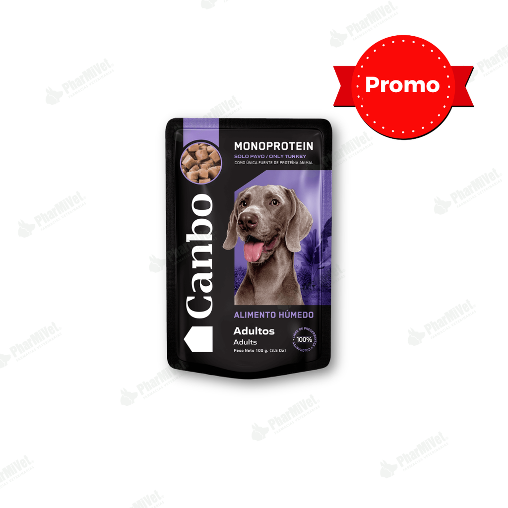 PROMO CANBO DOG TROC PAVO AD POUCH 100GR