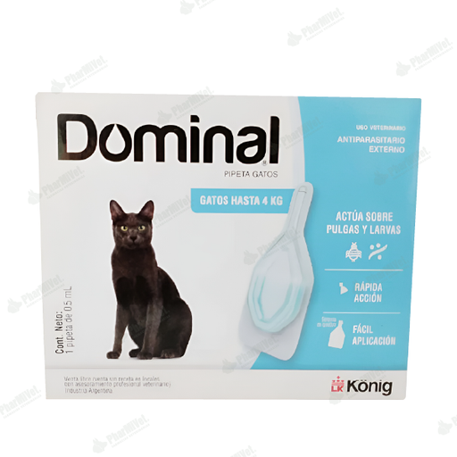 [8330902008] PIPETA DOMINAL SPOT-ON GATOS -0.5 ML 0 - 4 KG