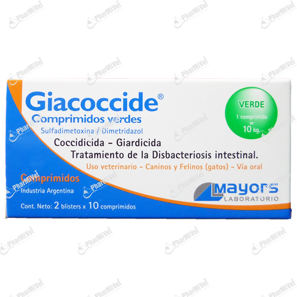 [8370103007] GIACOCCIDE VERDE 10 KG X 20 TAB