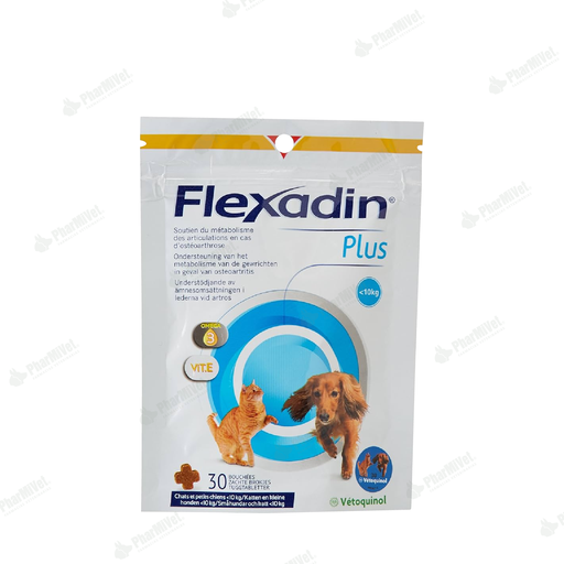 [8130107022] FLEXADIN PLUS PERRO Y GATO MENOS DE 10 KG X 90 TAB